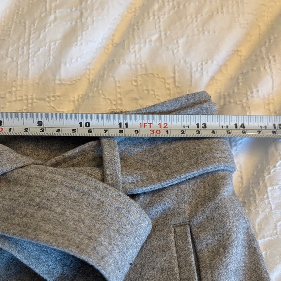 Wilfred Aritzia Jallade Cropped Cashmere Blend Wool Pants Gray Size 4 - Picture 9 of 11